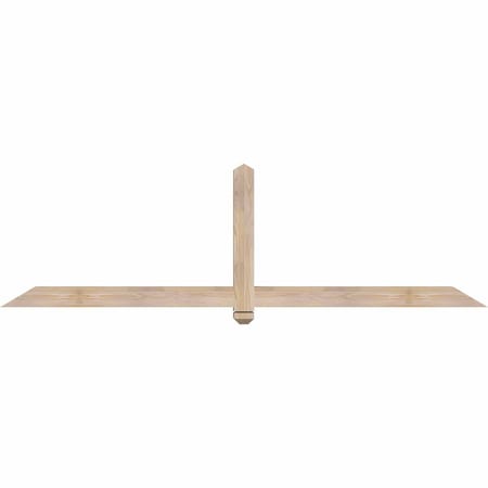 Ekena Millwork Eugene Smooth Timber Gable Bracket, Douglas Fir, 84"W x 24"H x 3 1/2"D x 3 1/2"F, 7/12 Pitch GBW084X24X0404EUG00SDF